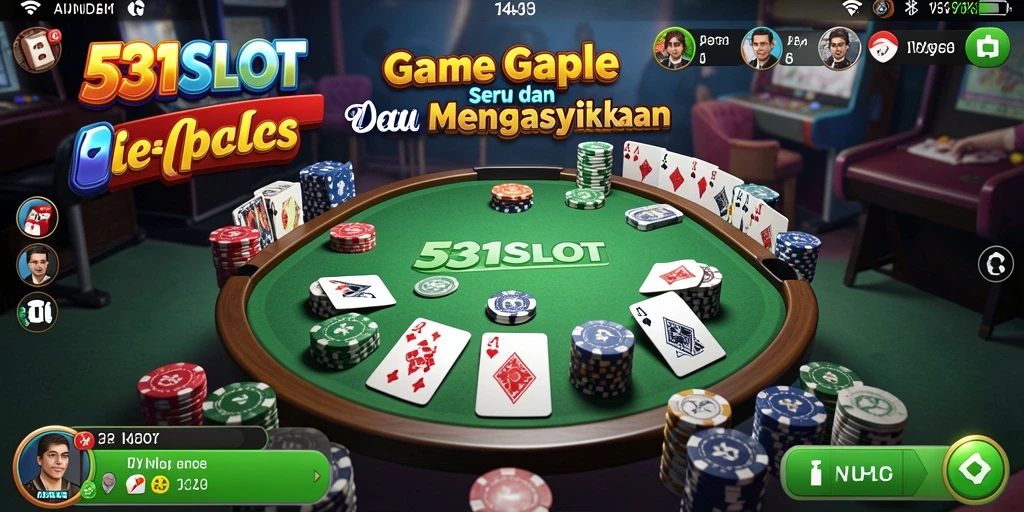 Tampilan gameplay seru dari 531SLOT dengan fitur Gaple yang menarik.