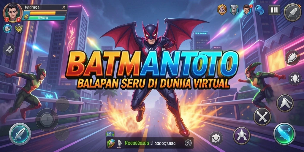 Tampilan gameplay balapan yang mendebarkan di BATMANTOTO.