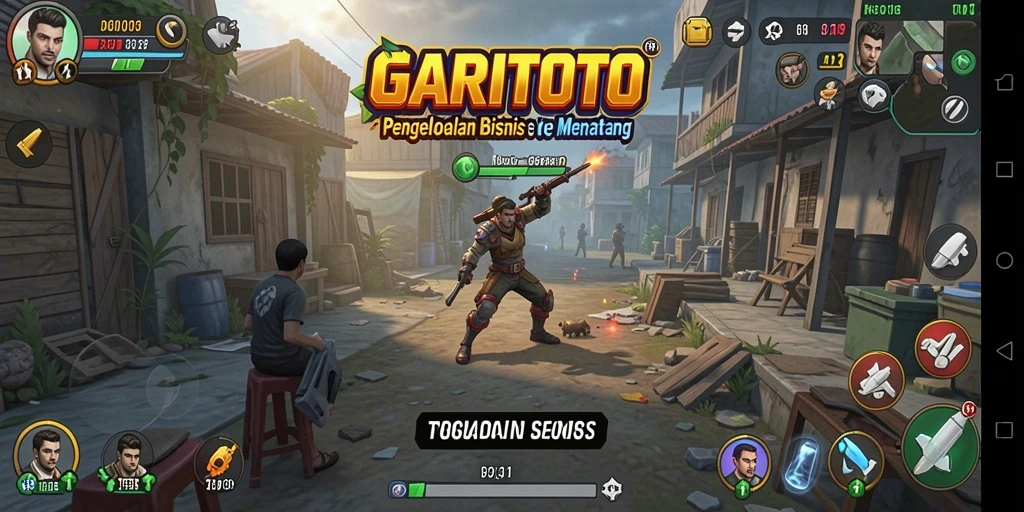 Screenshot gameplay GARITOTO yang menunjukkan pengelolaan bisnis yang seru dan menarik.